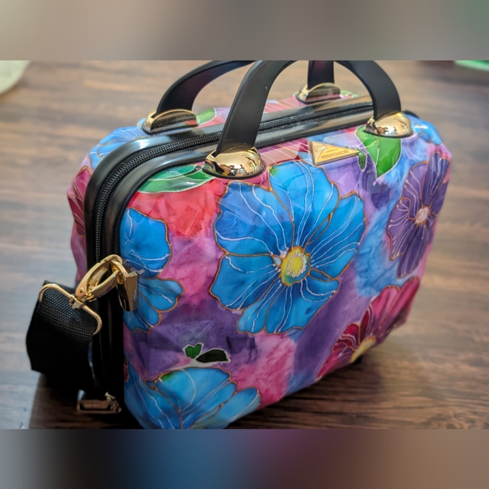 Elegant Floral Women's Cosmetic Bag